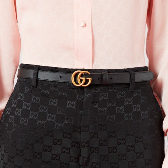 Gucci Accessories - Gucci GG Marmont Thin Belt